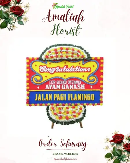 Sewa Papan Bunga Bayemgede